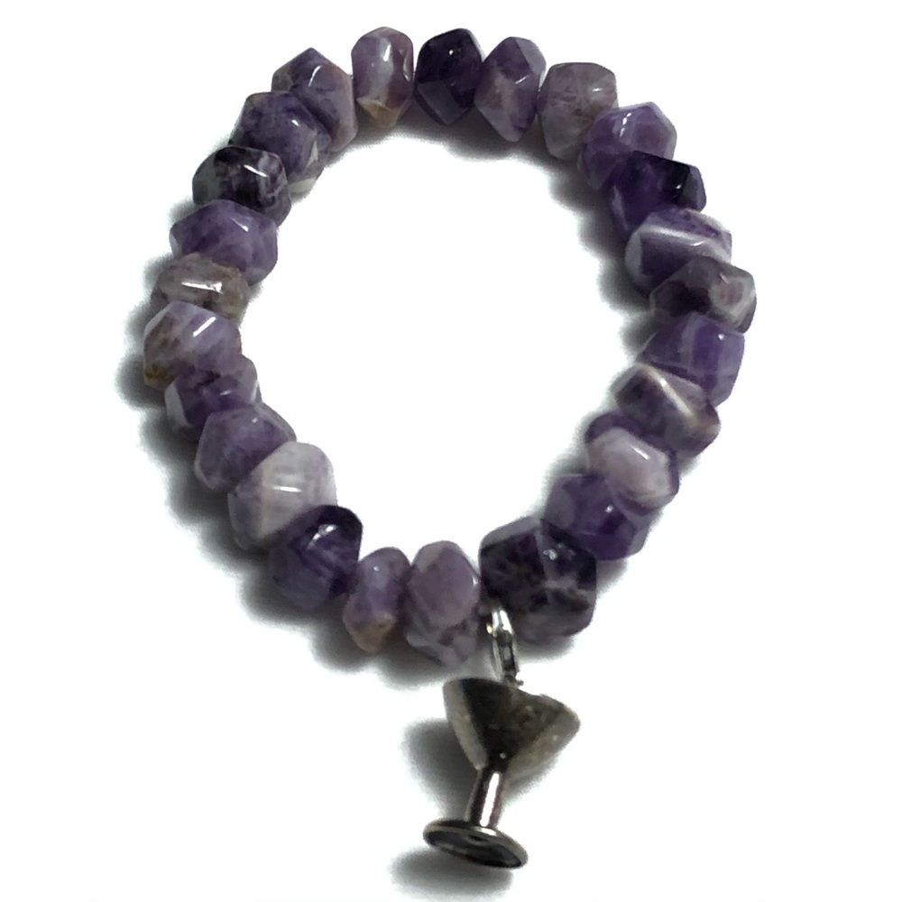Lucas Lameth Amethyst Healing  Bracelet